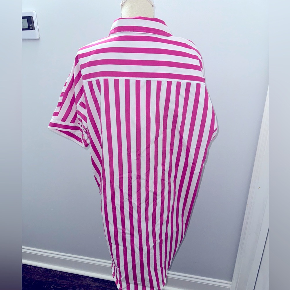 Striped Shirt Dress - Picture 7 of 8